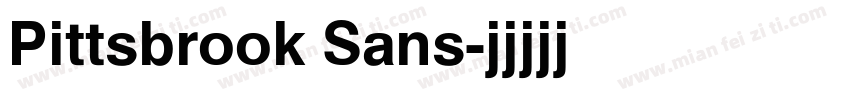 Pittsbrook Sans字体转换